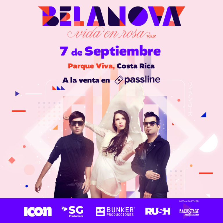 Próximo 7 de septiembre, Parque Viva  Belanova se presentará en Costa Rica con su  Vida en Rosa Tour